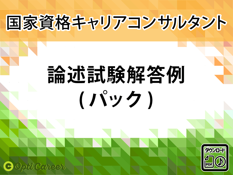 論述試験解答例(パック)